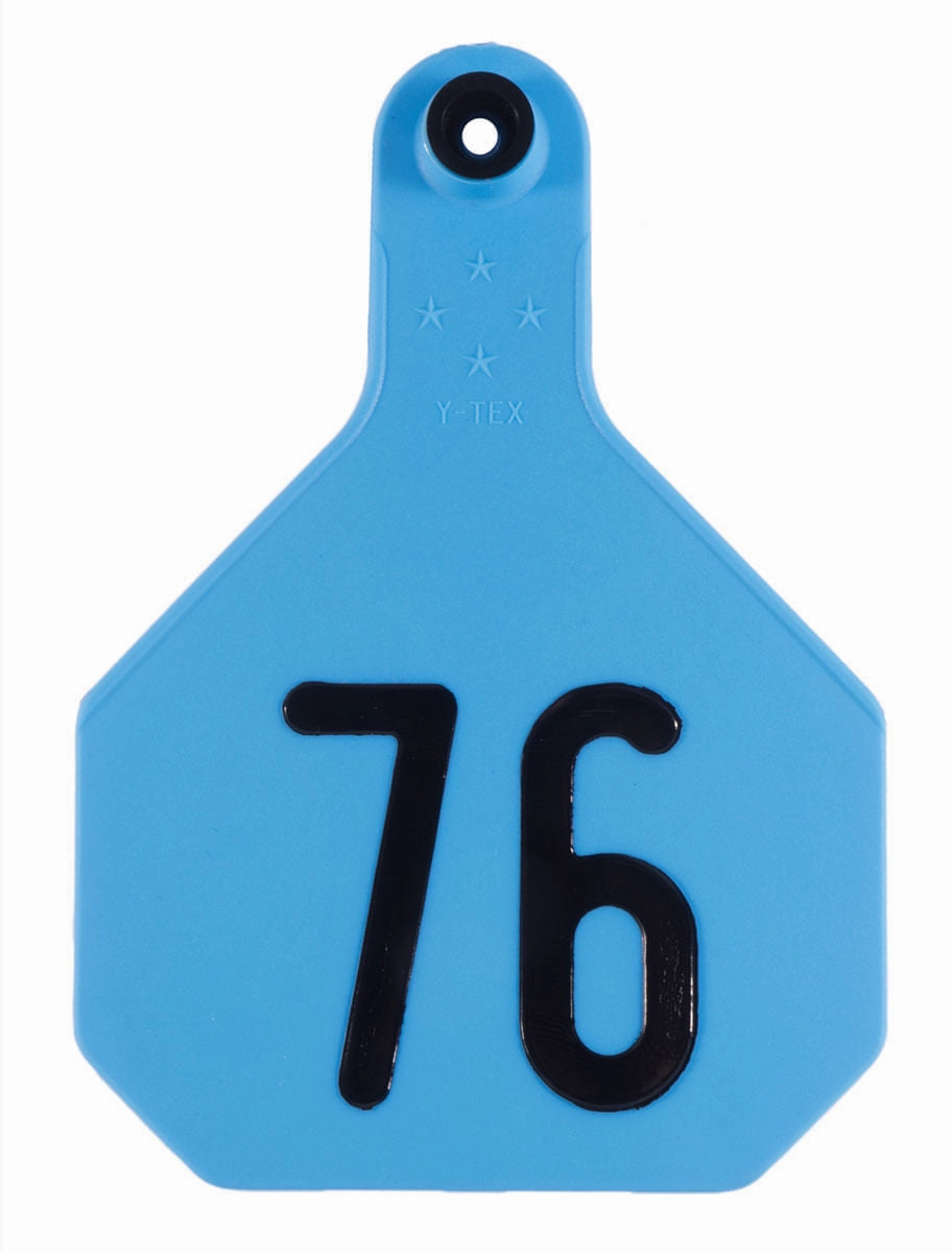 Y-Tex Numbered 2-Piece Ear Tags, 25 ct