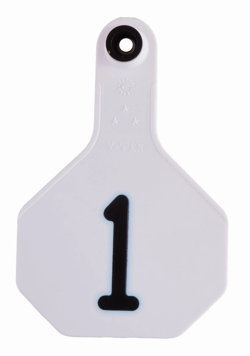 Y-Tex Numbered 2-Piece Ear Tags, 25 ct
