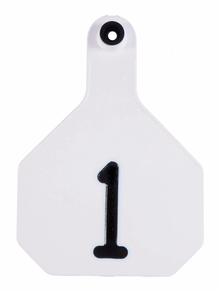 Y-Tex Numbered 2-Piece Ear Tags, 25 ct