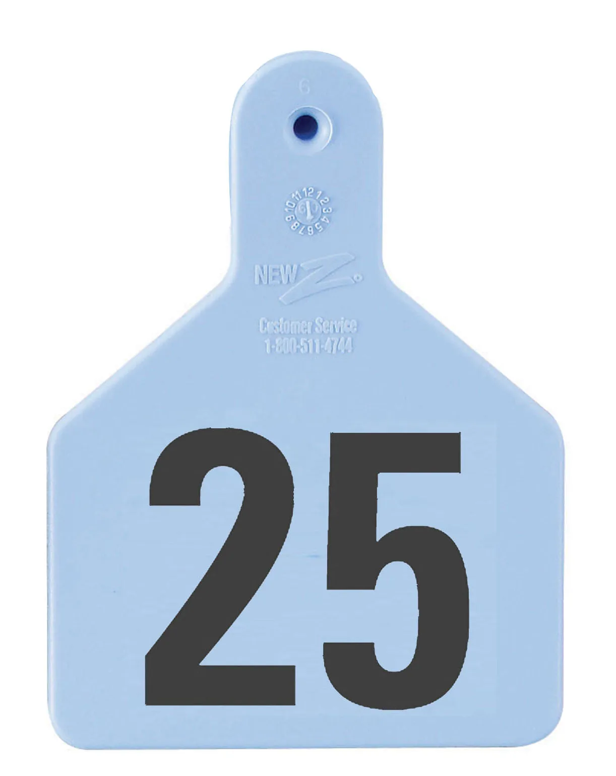 Z1 No-Snag Numbered 1-Piece Ear Tags, 25 ct
