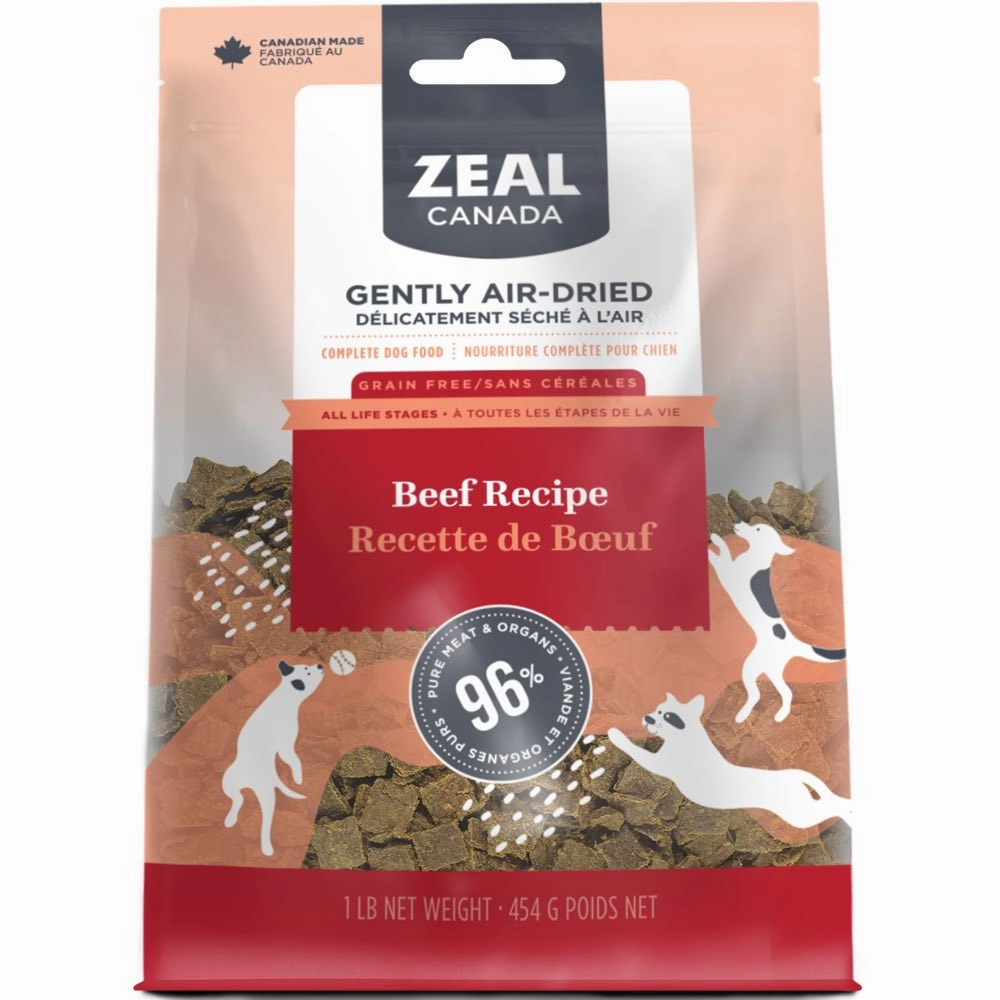 Zeal Canada Gently Air-Dried Beef Recipe Dry Dog Food 1lb horse supplement horse vitamins animal probiotics livestock digestive aid horse immune booster