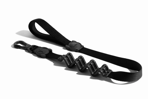 Zee.Dog Ruff Shock Absorbent Dog Leash (Gotham) dog bandana dog scarf dog necklace dog shoes dog socks