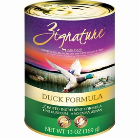 Zignature Duck Grain Free Canned Dog Food 369g dog supplies dog food toys accessories dog bed