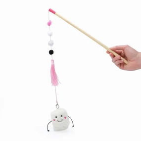 ZippyClaws ZippyStick - Marshmallow Cat Toy cat supplies cat house cat tree cat feeder cat collar