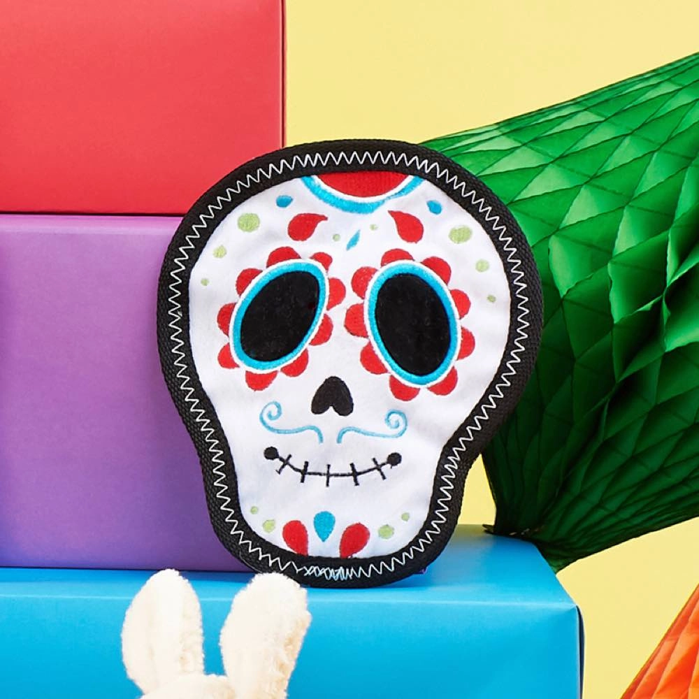 ZippyPaws Z-Stitch Santiago The Sugar Skull Dog Toy