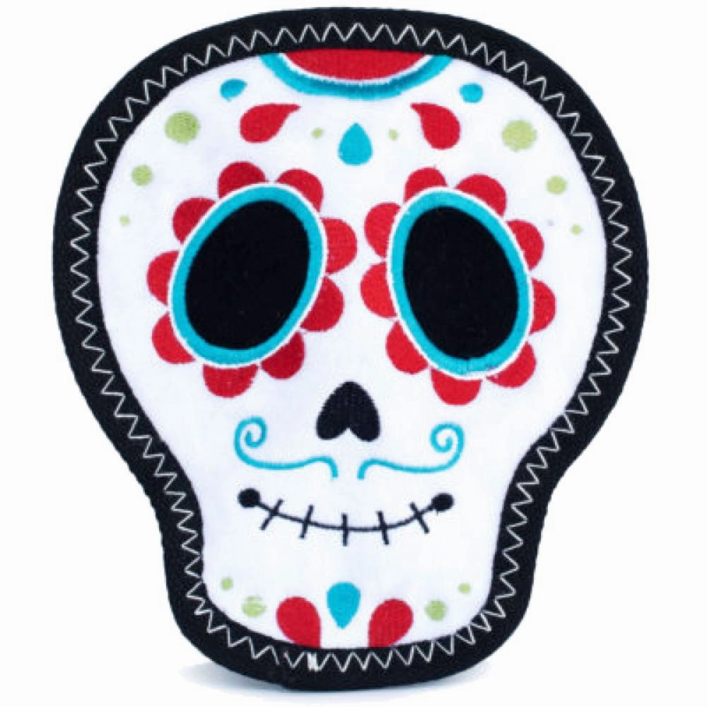 ZippyPaws Z-Stitch Santiago The Sugar Skull Dog Toy dog travel bowl foldable dog bowl dog water dispenser automatic dog feeder raised dog bowl