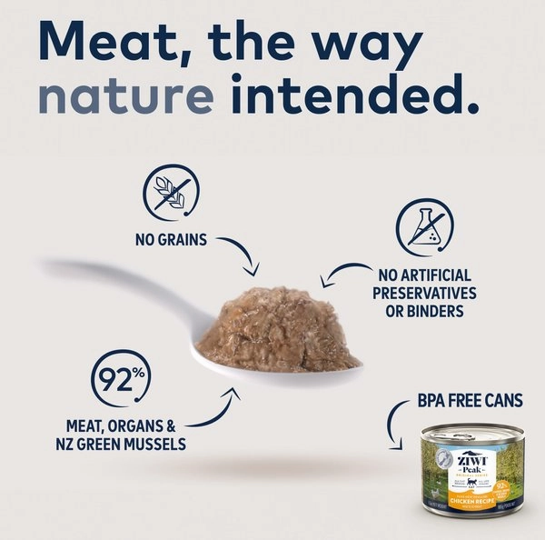 ZIWI Peak Grain Free Free-Range Chicken Recipe Canned Cat Food