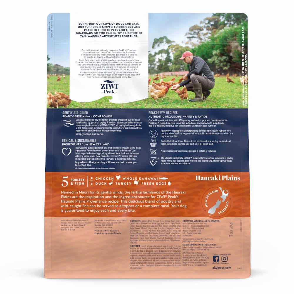 Ziwi Peak Provenance Hauraki Plains Grain-Free Air-Dried Dog Food