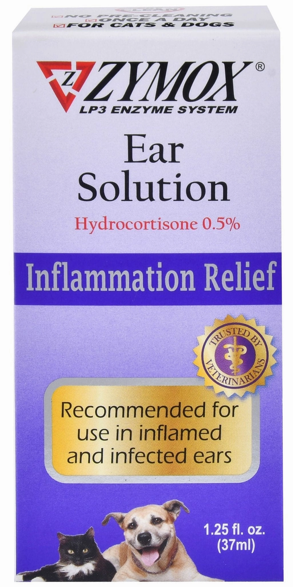 Zymox Ear Solution Inflammation Relief, 1.25 oz plush dog toys fluffy dog toy dog cuddle toy dog toy set stuffed toy for dogs