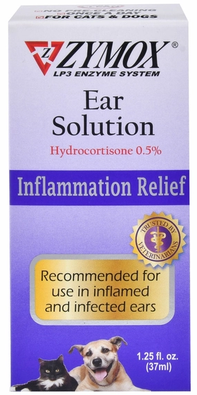 Zymox Ear Solution Inflammation Relief, 1.25 oz plush dog toys fluffy dog toy dog cuddle toy dog toy set stuffed toy for dogs
