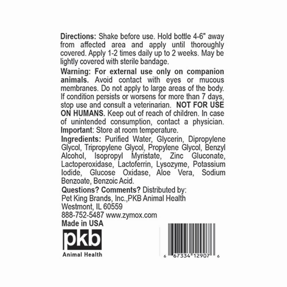 Zymox Topical Spray without Hydrocortisone, 2 oz